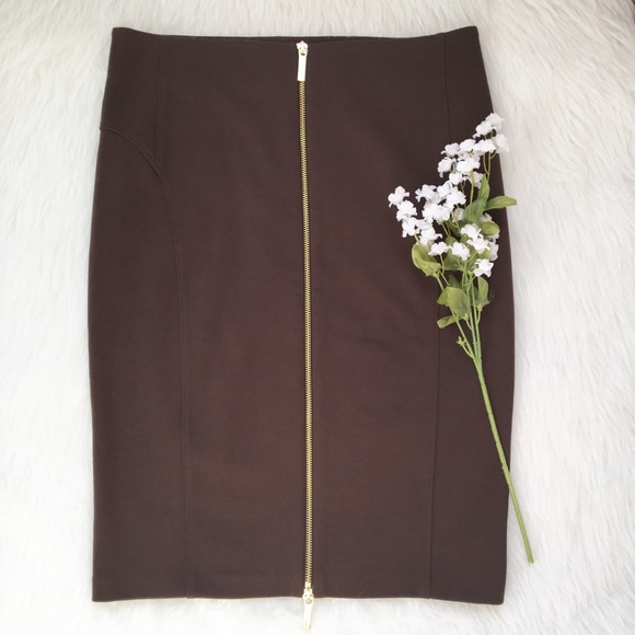 Michael Kors Dresses & Skirts - Michael Kors Brown Pencil Skirt Size 8